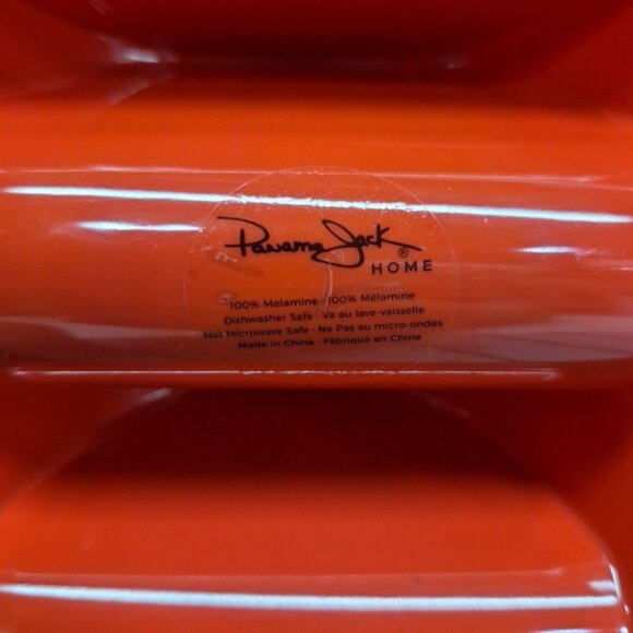 (3pcs) Panama Jack Home Taco Serving Tray Tortilla Holder Melamine Mosaic Red - Picture 3 of 3